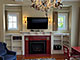 Warm fireplace